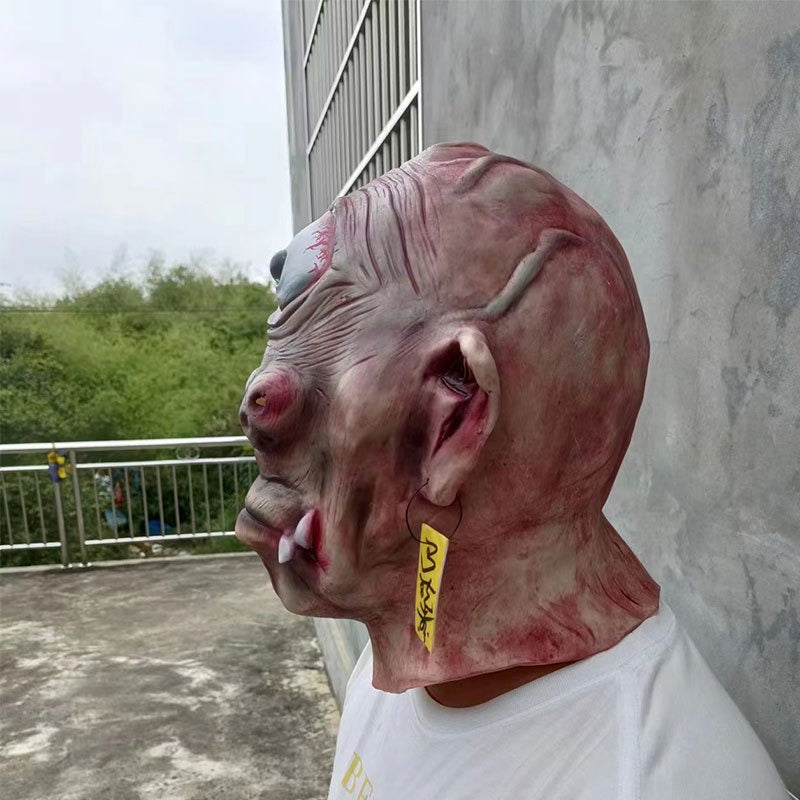 Realistic One-eyed Behemoth Monster Halloween Mask