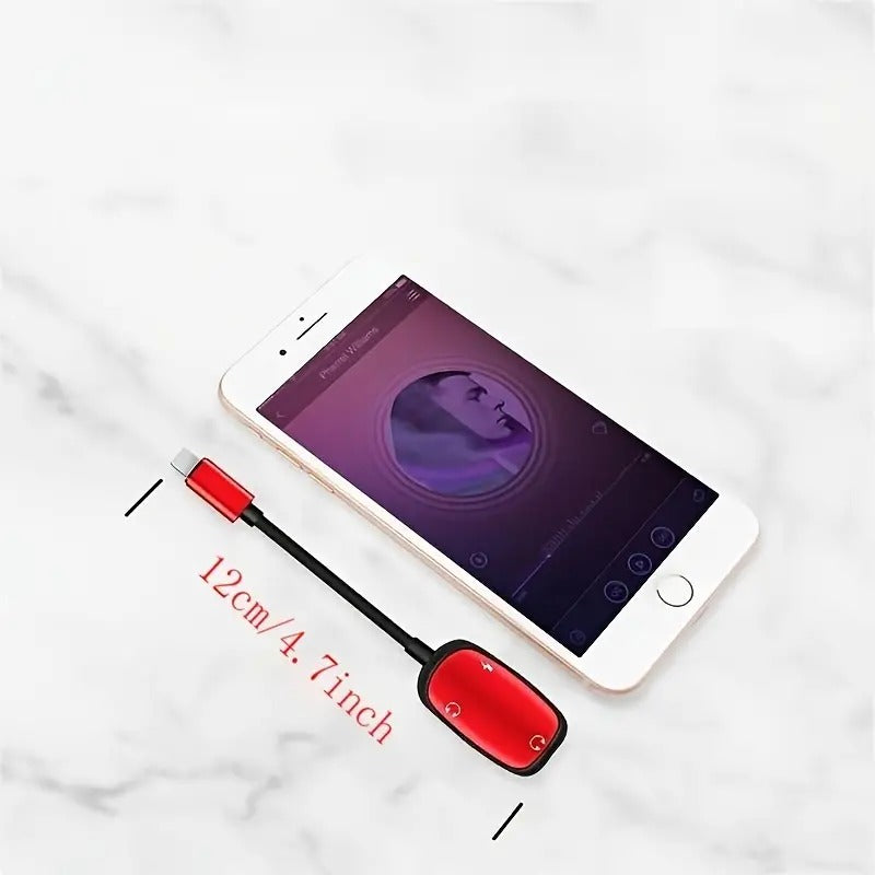 Audio Adapter Charging Cable for iPhone 8-Pin to 3.5mm