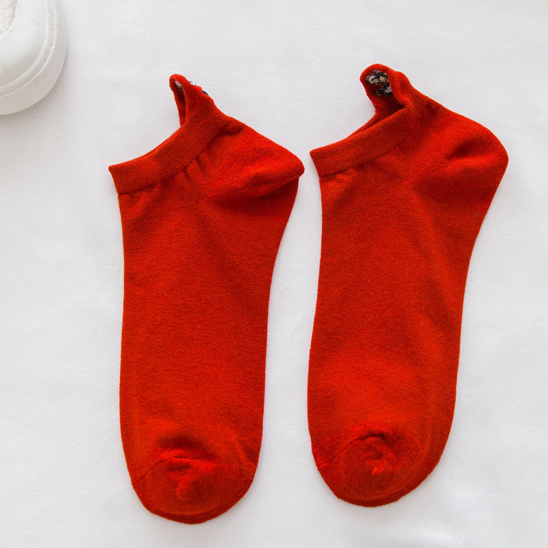 Sesame Street Funny Face Ankle Socks for Couples