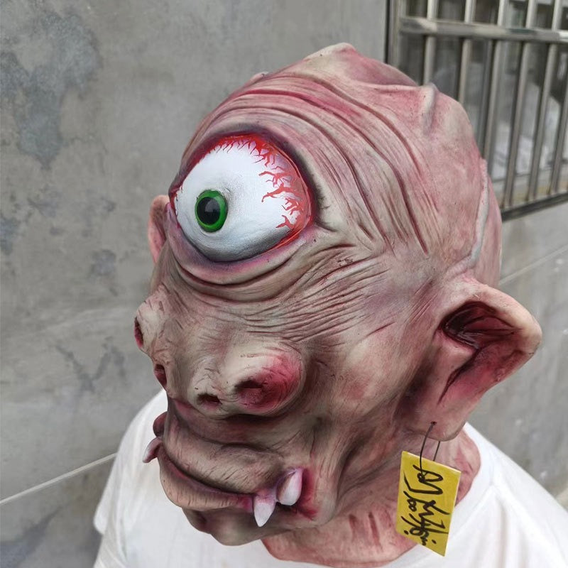Realistic One-eyed Behemoth Monster Halloween Mask