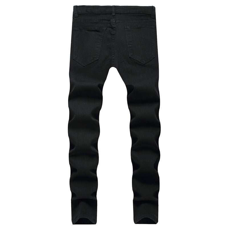 Men's Casual Stretch Pencil Jeans - Hip-Hop Streetwear