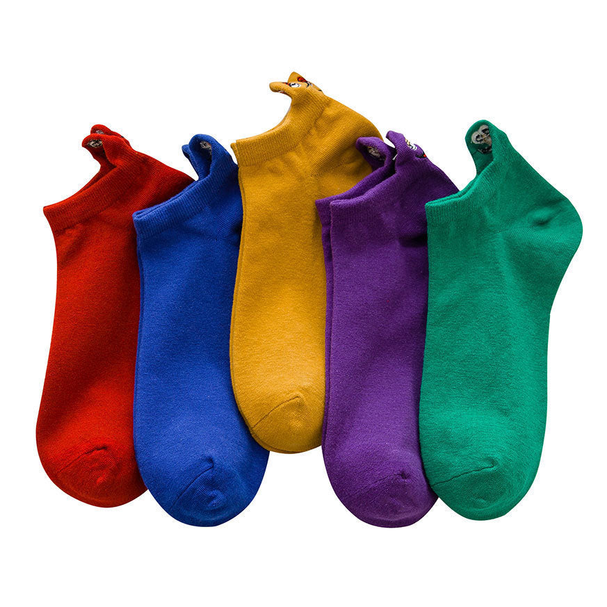 Sesame Street Funny Face Ankle Socks for Couples