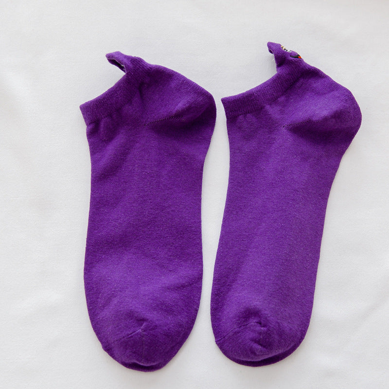 Sesame Street Funny Face Ankle Socks for Couples
