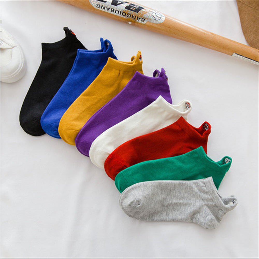 Sesame Street Funny Face Ankle Socks for Couples