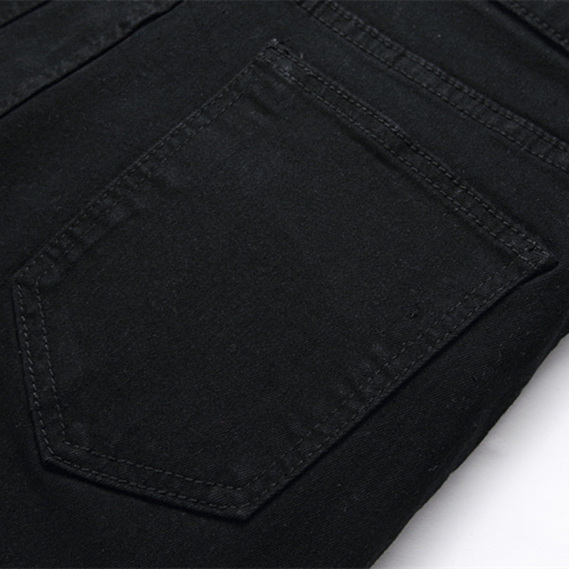 Men's Casual Stretch Pencil Jeans - Hip-Hop Streetwear