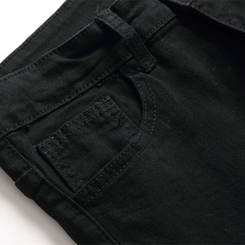 Men's Casual Stretch Pencil Jeans - Hip-Hop Streetwear